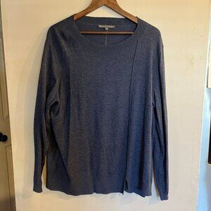 Elliott Lauren Navy Blue Crewneck Sweater